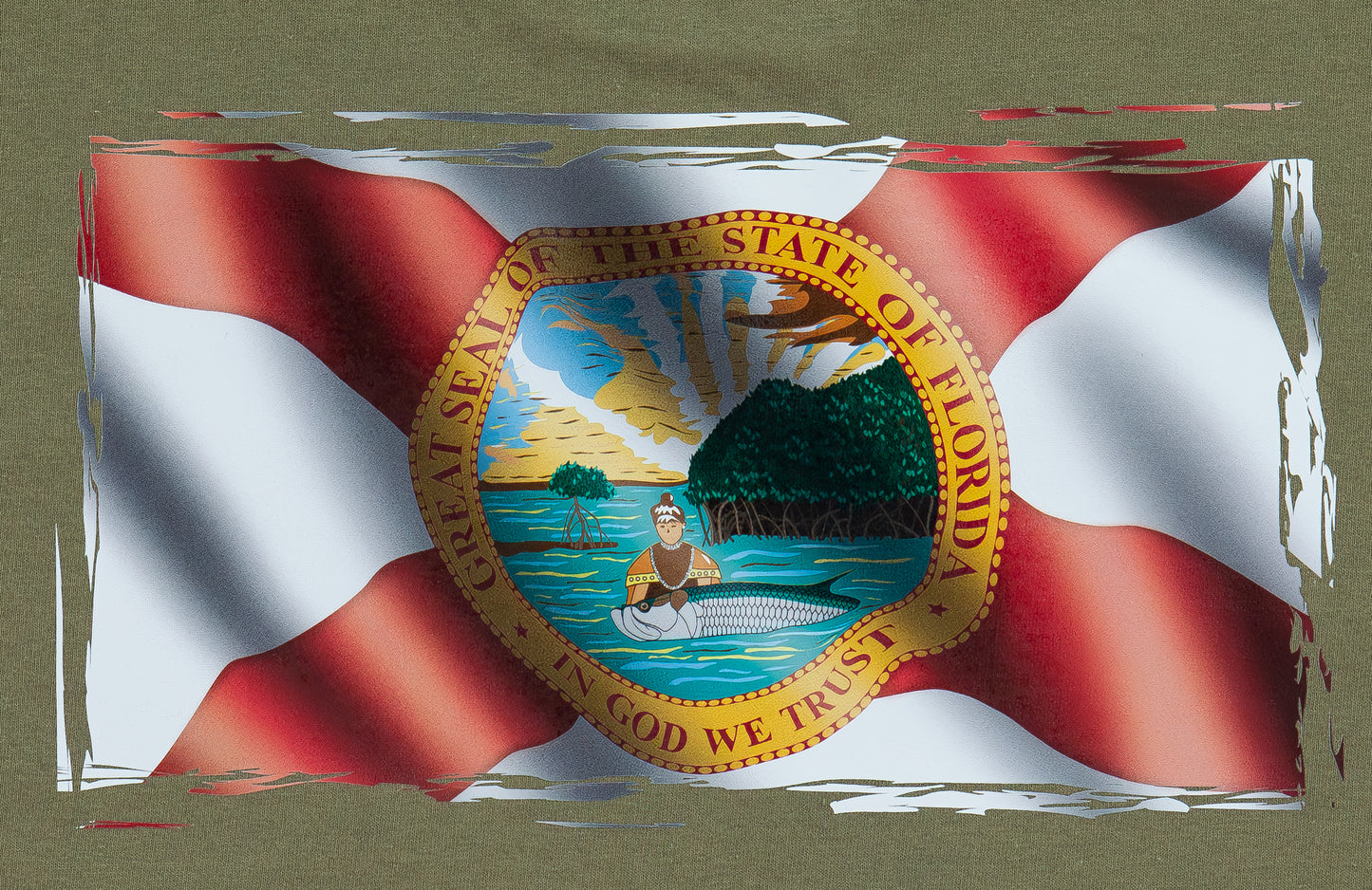 Florida Flag Landed Tarpon